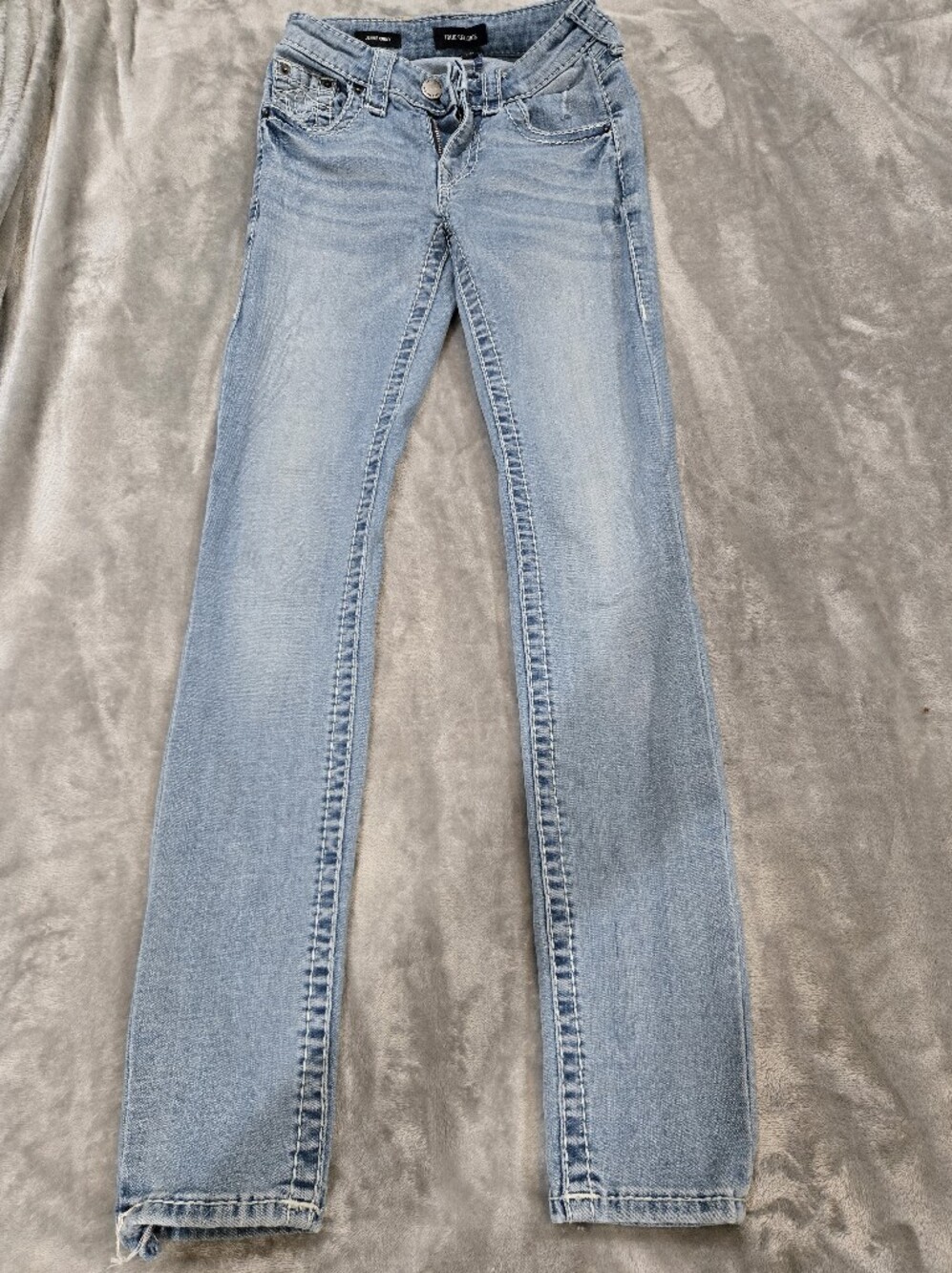 True Religion Women’s Light Wash Blue Skinny Jeans